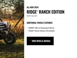 What model Ridge are you planning to get?